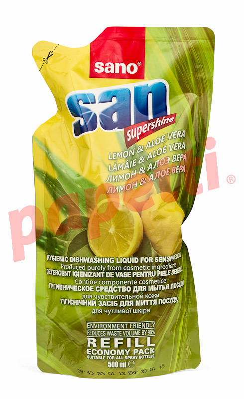 detergent de vase, Sano