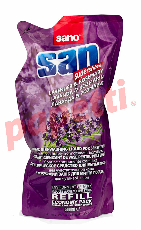 detergent de vase, Sano