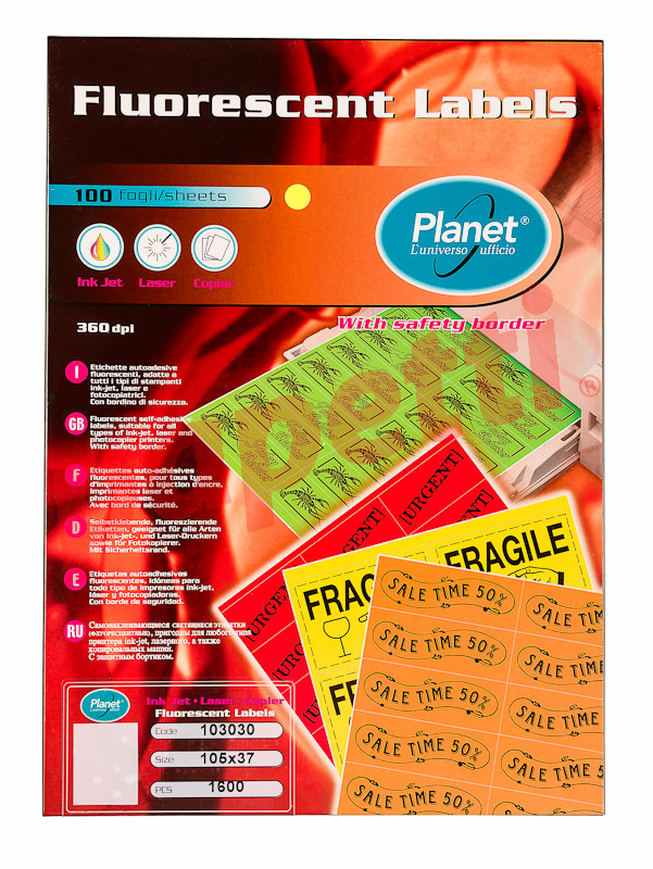 etichete in coli pt imprimanta, Planet